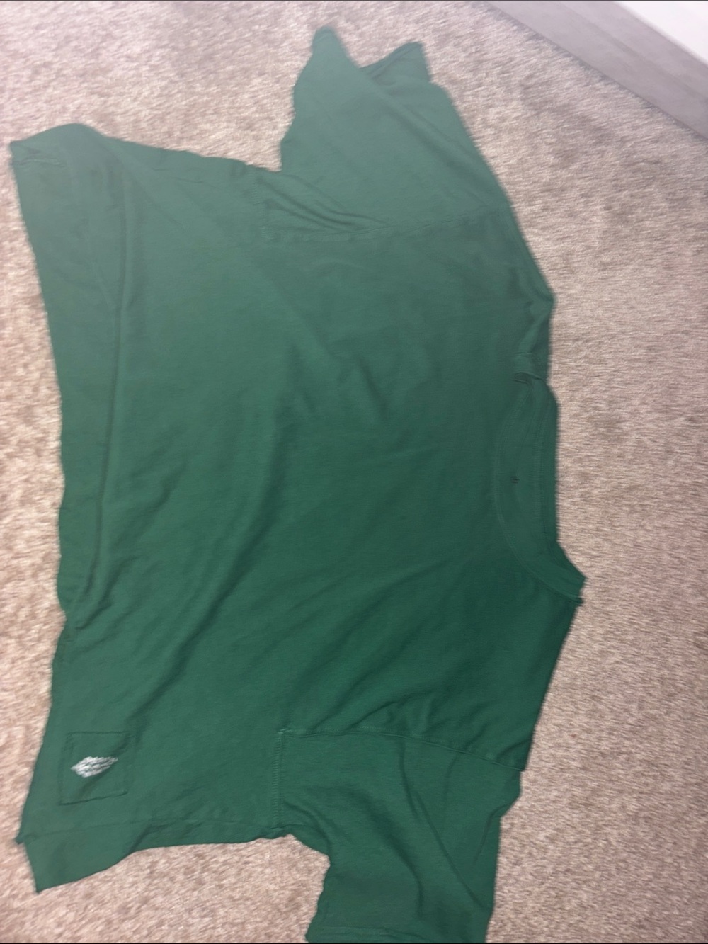 Free people Forest Green Short-Sleeve Shirt
